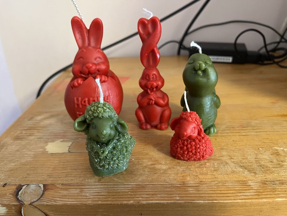 Свещи от пчелен и соев восък