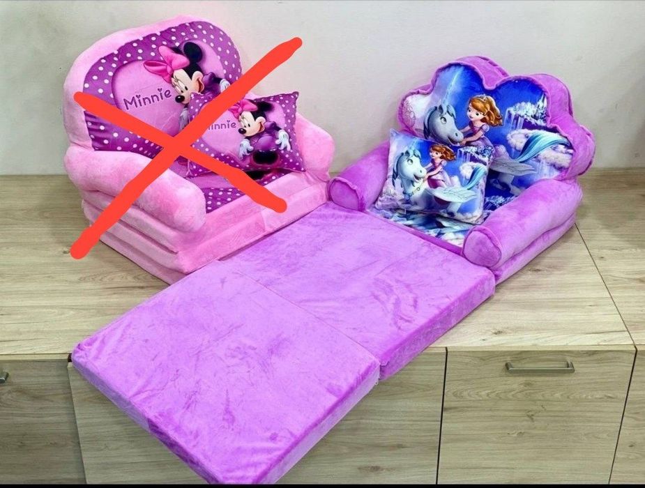 Мягкое детское кресло-диван.Трансформер