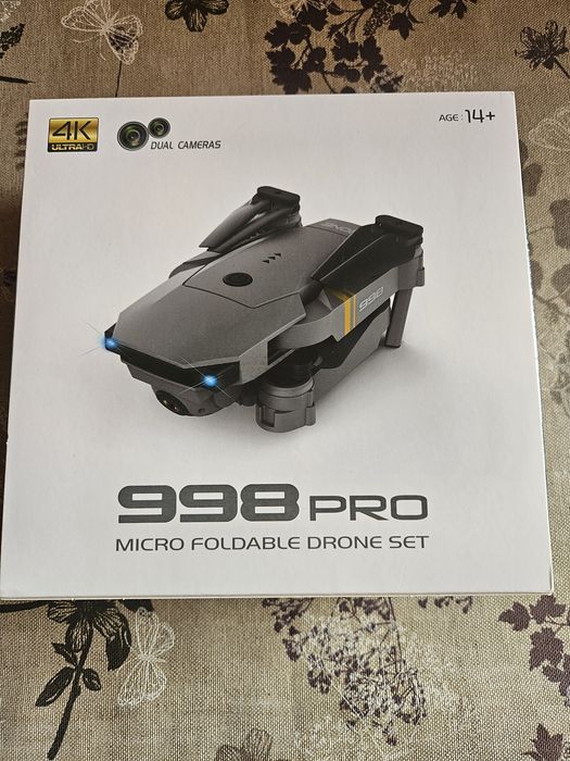 -10% Намаление!!! Дрон 998 PRO Micro Foldable Drone