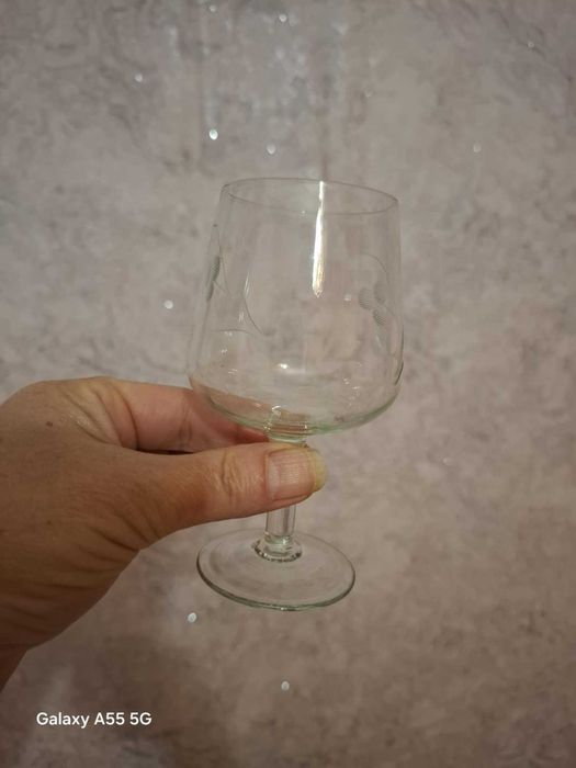 Старини Стъклени чаши и Подложки  -Сервиз