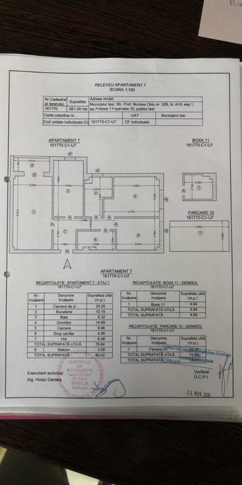 Vand apartament 3 camere