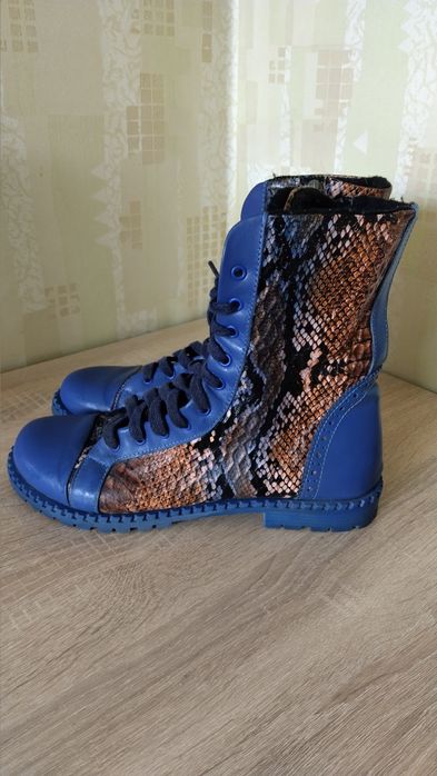 Дизайнерски боти от естествена кожа ,,Gabina", Размер 39