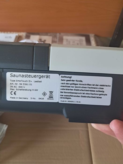 EOS EmoTouch II+ – Panou comandă saună TOUCH – NOU, COMPLET