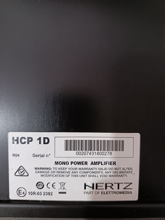 Pachet subwoofer auto Hertz EBX 300.5 + Amplificator auto Hertz HCP 1D + Kit cabluri