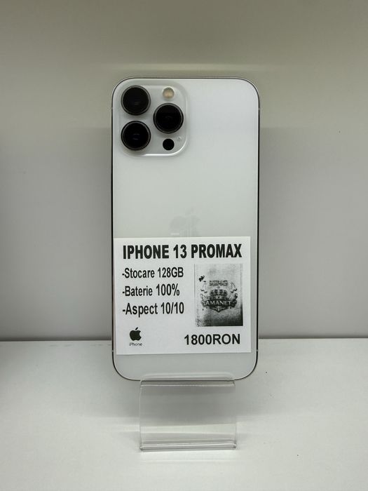 Iphone 13 PROMAX 128 GB bat 100% impecabil kingamanet