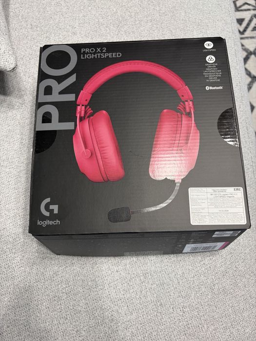 Наушники Logitech G Pro X2 Lightspeed розовый