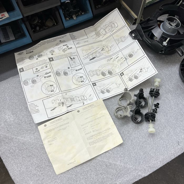 Новые ориг фары HELLA BLACK bmw e34 e32 бмв е34 е32