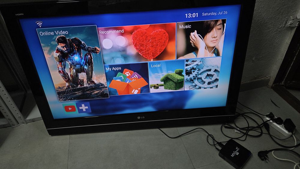 *️⃣ LG LCD Диогональ 107см + Андроид смарт Приставка  / QTV