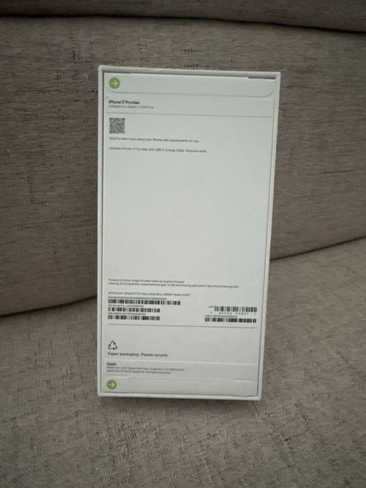 iphone 17 pro Max deep blue, 256gb, nou,sigilat, esim