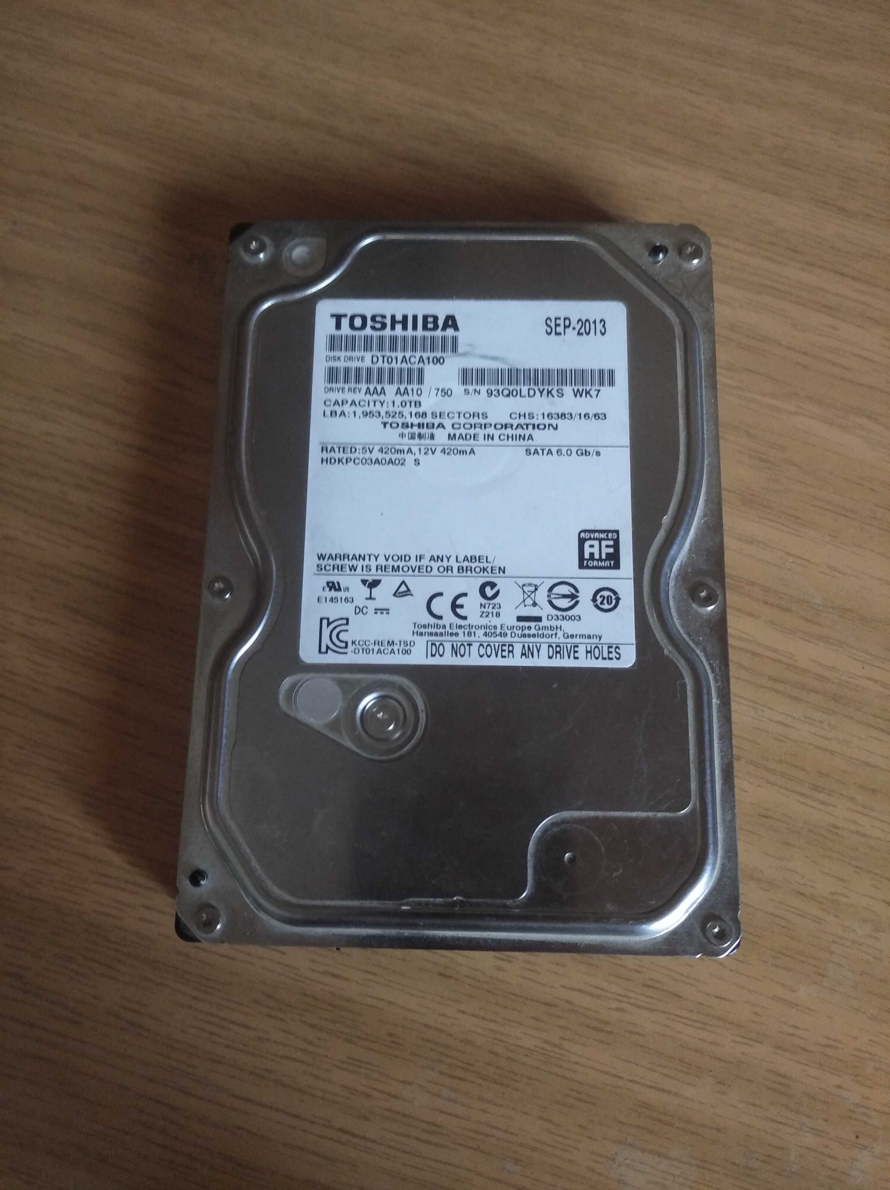 Жёсткий диск Toshiba 1TB: 4 500 тг. - Прочая электроника Алматы на Olx