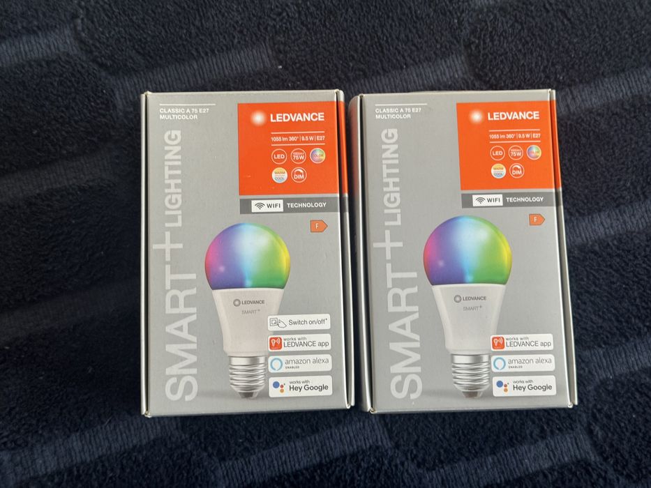 Set 4 Becuri Inteligente LEDVANCE SMART+ WiFi E27, Multicolor (RGBW)