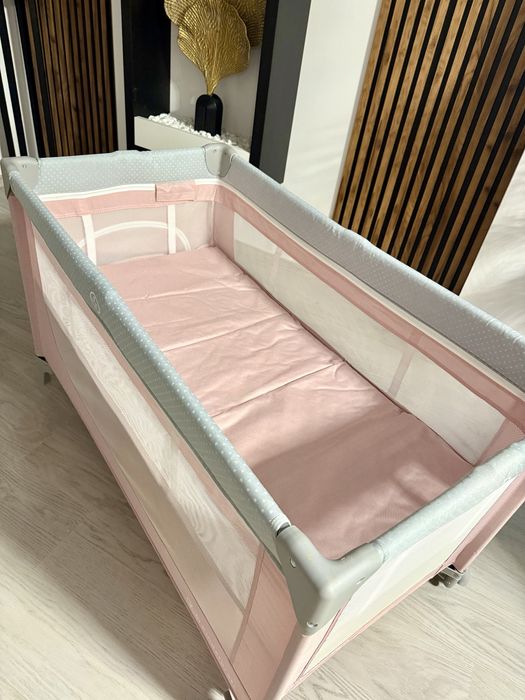 Patut pliabil kinderkraft + saltea CADOU