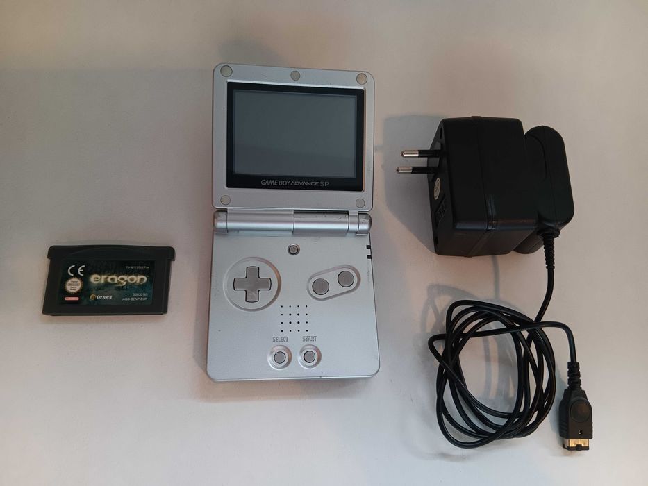 Joc Gameboy Nintendo SP, plus joc Eragon, consola portabila Vintage