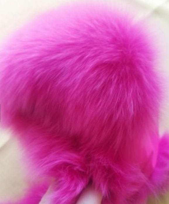 Дамска/тинейджърска  топла шапка и Парка -естествен косъм лисица