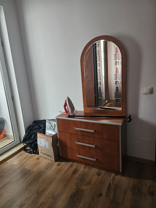 Dressing cu oglinzi duble comoda tv si oglinda