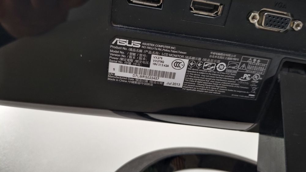 Мониторы Asus диагональ 27