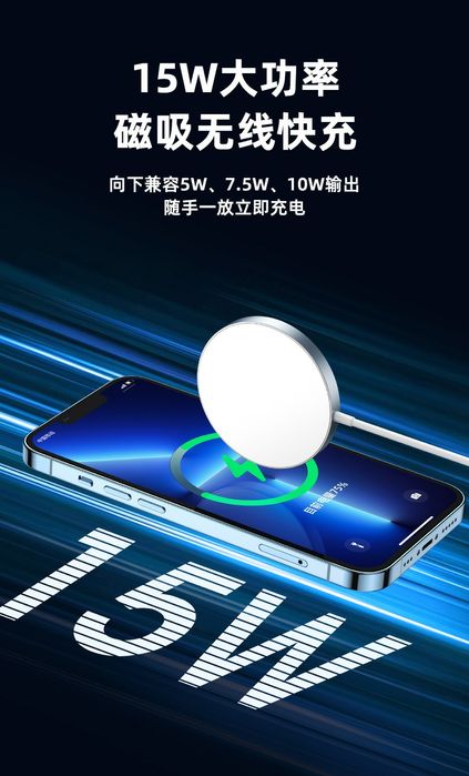 Remax RP-W58 Magnetic Wireless Charger Magsafe For iPhone 15