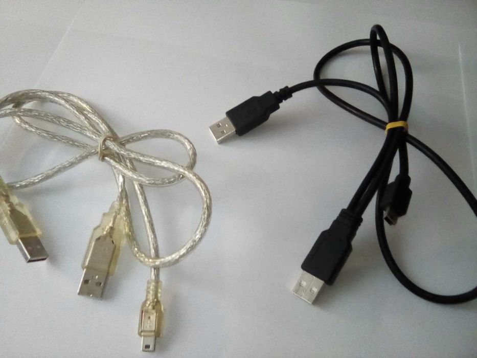 Cablu cu doua mufe USB tip A si o mufa tip mini USB