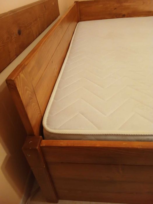 Легло от масив 120×200 см/ персон и половина с ракла + матрак
