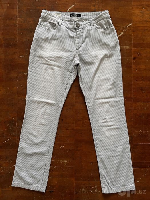 Полосатые летние брюки Weekend Max Mara Slim