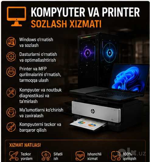 Server, tarmoq, kamera va IT outsourcing xizmati IT infrast xizmatlari