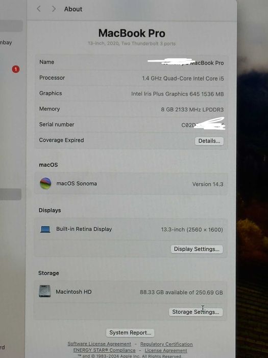 MacBook Pro 2020 макбук