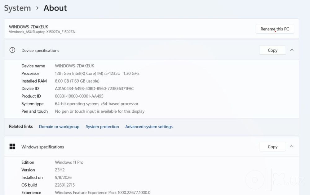 Asus Vivobook F1502Z