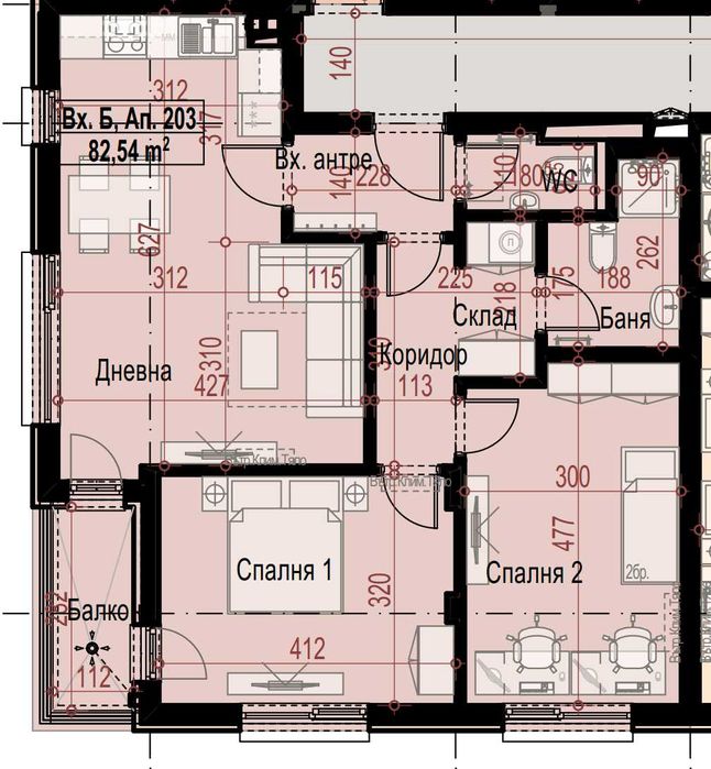 Продава се Тристаен апартамент в София, Малинова долина - 97 кв.м за 2062 €/кв.м - Снимка #6