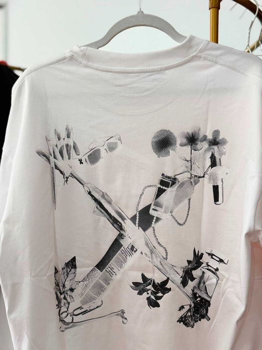 Tricou OFF WHITE alb mărimea S