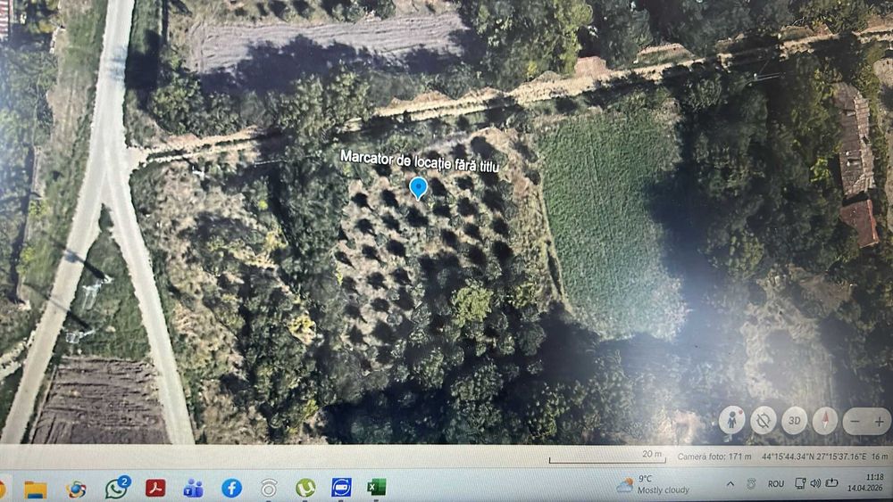 Teren intravilan 1.800 mp – Livadă de pruni, Cuza Vodă (Călărași)