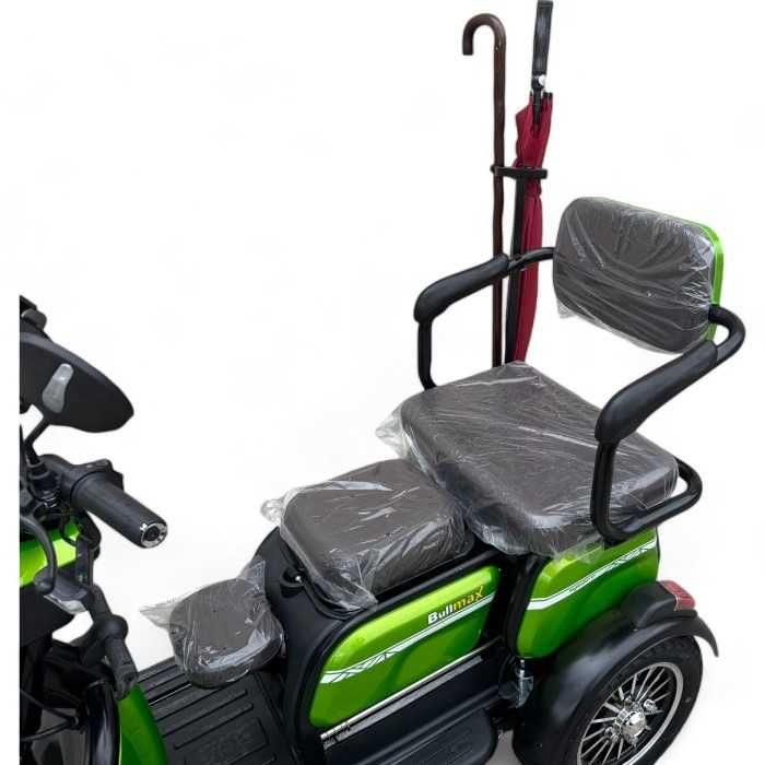 Триместна електрическа триколка С2+ 1500W, 5 батерии, 3 скорости