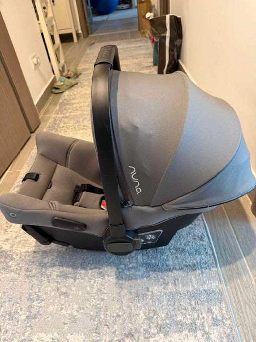 Scoica auto isofix integrat Nuna Pipa urbn nou-nascut factura garantie la cutie