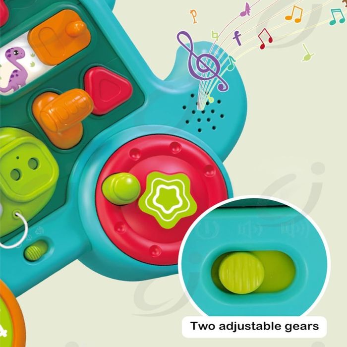 Динозавърче, дъска бизиборд, монтесори, музика и светлина