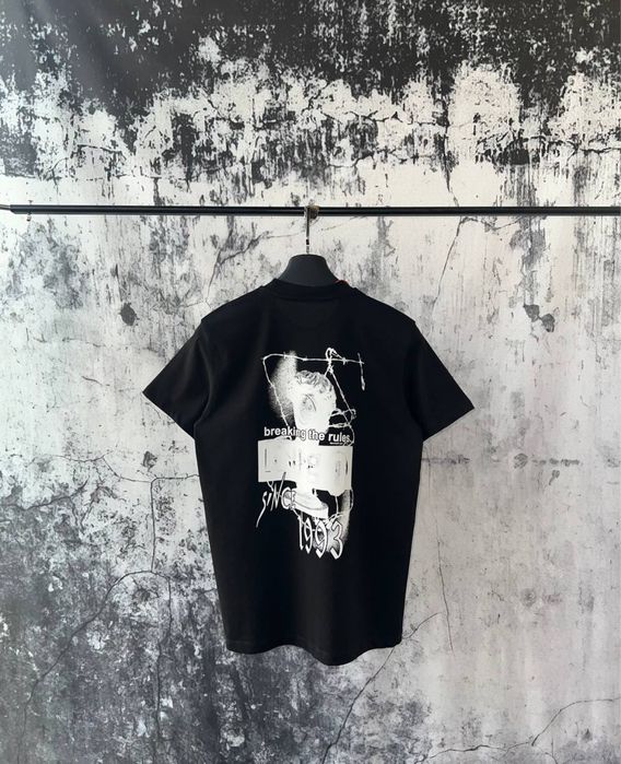 Tricou Hugo alb/negru - calitate PREMIUM