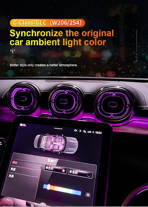 Set grile guri ventilatie cu LED Mercedes-Benz Clasa C W206, GLC X254