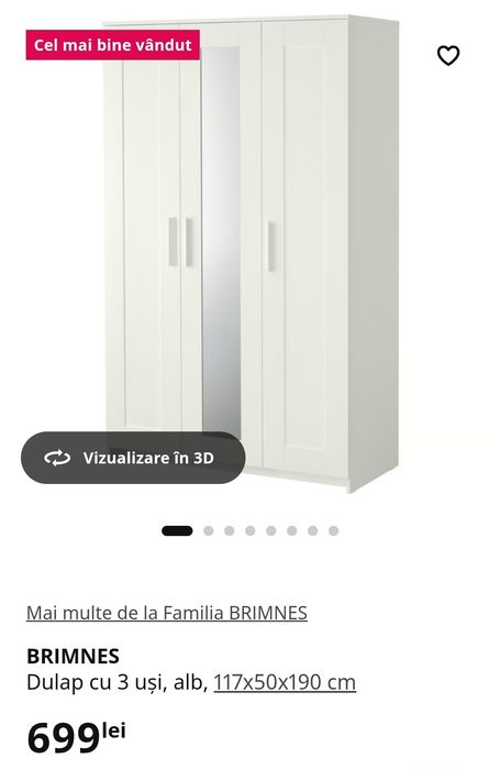 Dulap Ikea Brimnes 3 uși