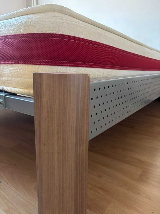 Легло с дървена подматрачна рамка и матрак TED 140x200cm