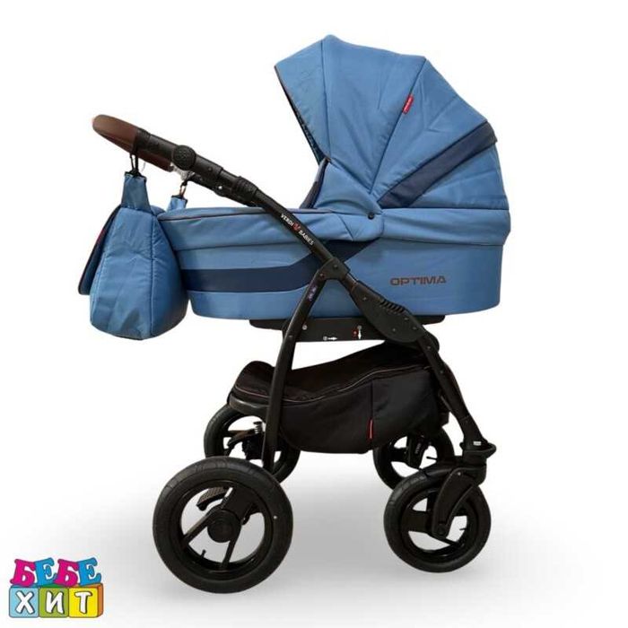 Бебешка количка Optima 3в1: цвят: син