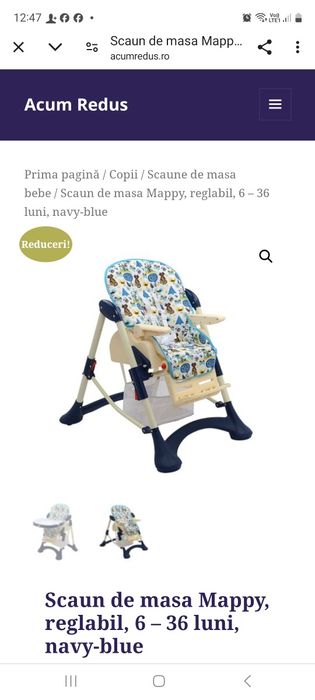 Vand scaun de masa pentru copii