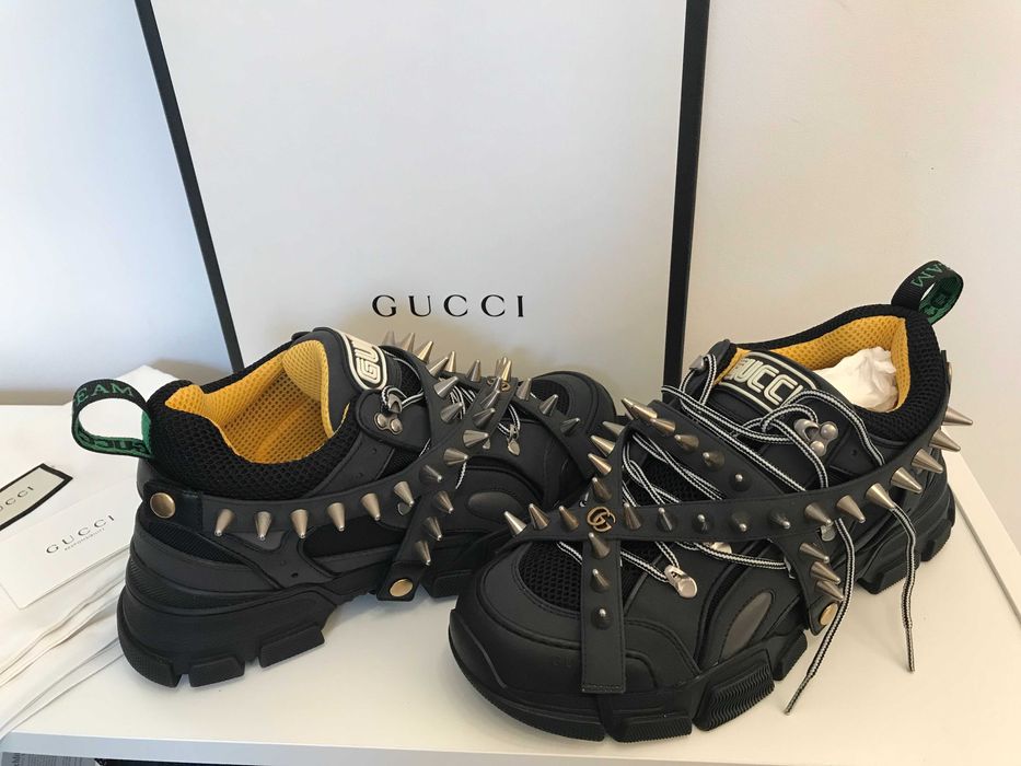 Gucci Flashtrek reflective 42 removable spikes, limited, full box