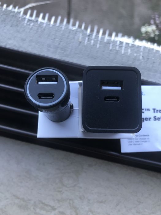 Fast Charger USB-C Комплект LogiLink за зареждане за кола и стена