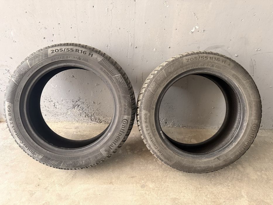 Pereche Anvelope Iarnă Continental 205/55 R16 TS860 - Ideale Urgență / Buget