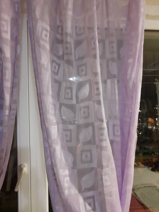Пердета,лилави,два броя с  панделки за връзване ,разделяне ,декорация