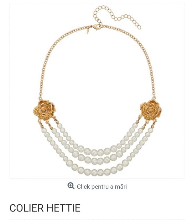 Colier cu perle argintii