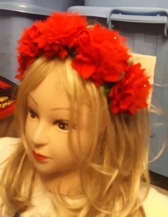 Ободок с цветами