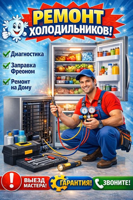 Ремонт холодильников и морозильников в Таразе‼️
