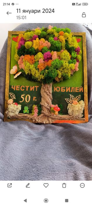 Декорации от жив скандинавски мъх