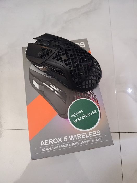 Mouse Gaming Steelseries Aerox 5 Wireless BT Onyx Negru 74 Grame