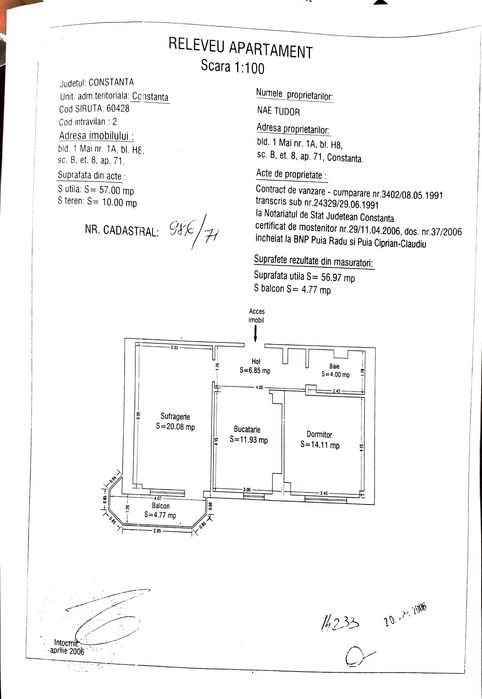 apartament 2 camere gara