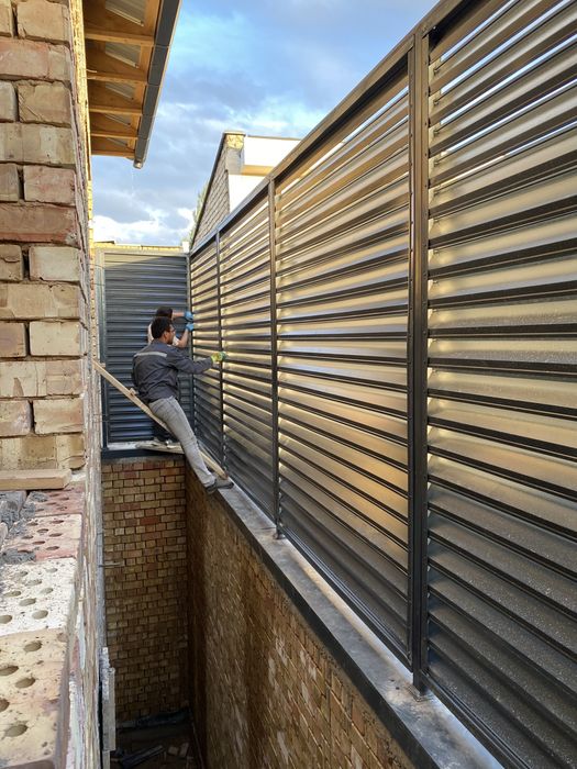 ЖАЛЮЗИ металлические jalyuzi парапет забор